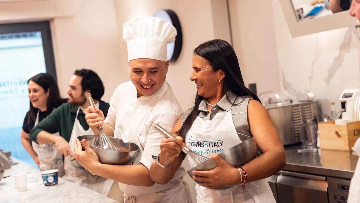 Hands-on pasta making with a local chef on a Florence cooking class with market tour in Italy