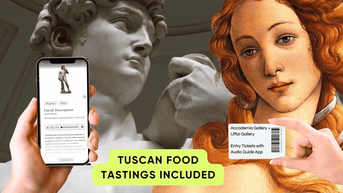 Timed-entry ticket holders at the Uffizi and Accademia galleries in Florence, Italy